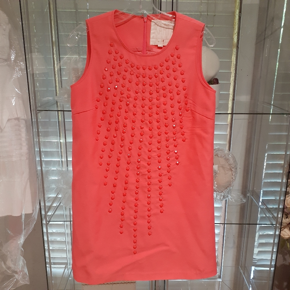 Karta bright pink studded dress sz L